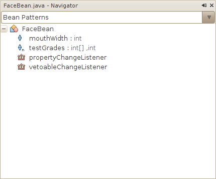 NetBeans bean 模式 Navigator