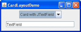 Another snapshot of CardLayoutDemo